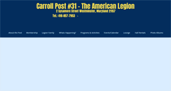 Desktop Screenshot of carrollpost31.org