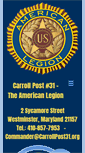 Mobile Screenshot of carrollpost31.org